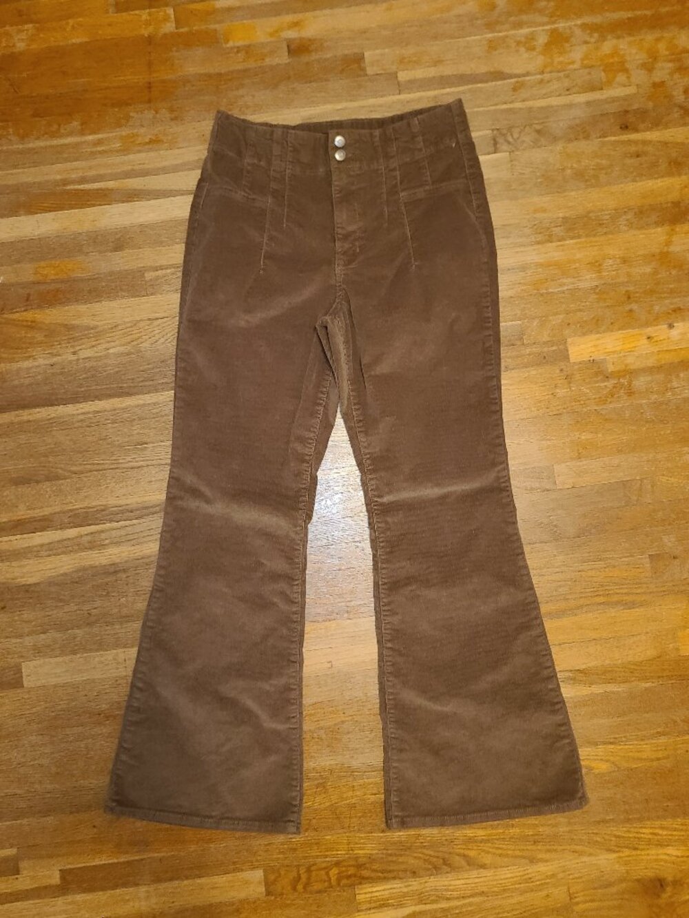 NO BOUNDARIES High-Waisted Corduroy Flare Pants, Size 15